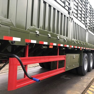 Reboque de camião de carga de 60 toneladas com vedação e telha T700/Q345 aço