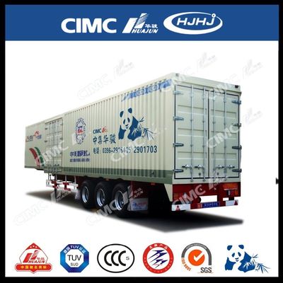 CIMC HUAJUN Semi-reboque de cortina lateral de caminhão de reboque de aço 13750*2500 CN HEN 50t Ce
