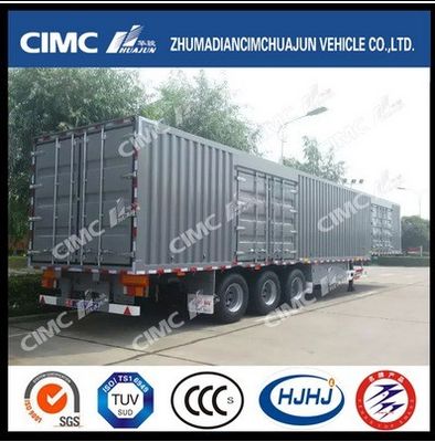 CIMC HUAJUN Semi-reboque de cortina lateral de caminhão de reboque de aço 13750*2500 CN HEN 50t Ce