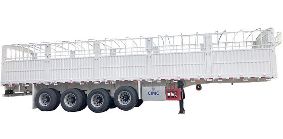 CIMC HUAJUN 60 Ton High Side Board Fence Semi Transport Trailer com Certificação CE
