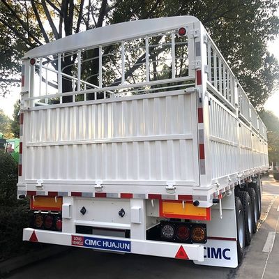CIMC HUAJUN 60 Ton High Side Board Fence Semi Transport Trailer com Certificação CE