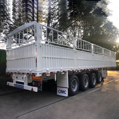 CIMC HUAJUN 60 Ton High Side Board Fence Semi Transport Trailer com Certificação CE