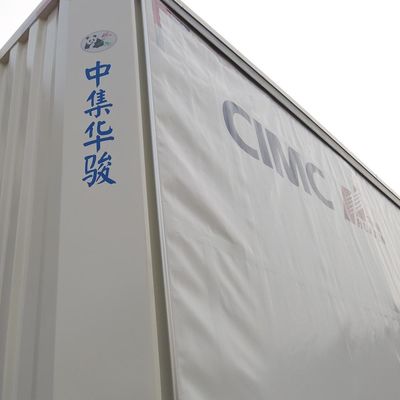 CIMC HUAJUN Trailers Curtain Tensioner 3 eixos 40 ft Drop Deck para transporte de carga seca
