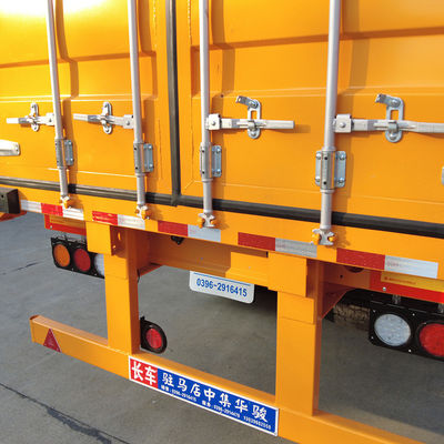 Transporte verde Utilidade Truck Van Seco Trailer com gaiola CIMC HUAJUN Clientes Opcional