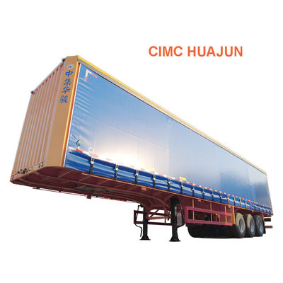 Transporte verde Utilidade Truck Van Seco Trailer com gaiola CIMC HUAJUN Clientes Opcional