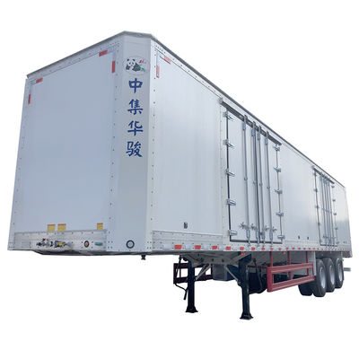 JOST Landing Gear Van Type Trailer Box Trailer 70CBM Semi Trailer para clientes B2B