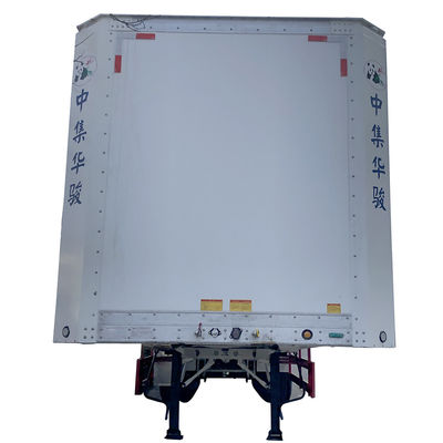 JOST Landing Gear Van Type Trailer Box Trailer 70CBM Semi Trailer para clientes B2B