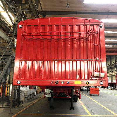 Reboque de 60 toneladas para caminhões, estacas de vedação, semi-reboque de carga para transporte de mercadorias da CIMC HUAJUN