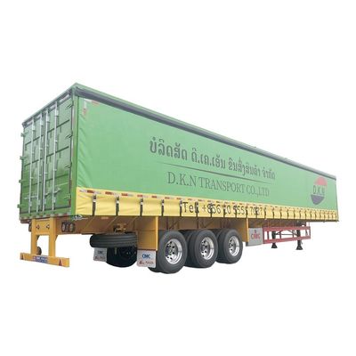 10.00R20/ 11.00R20/ 12R22.5 Pneus 60 toneladas Van Semi-reboque com sistema de travagem de dupla linha