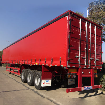 Suspensão Mecânica de Camião Semi-reboque lateral de cortina de 40 pés para carga e descarga