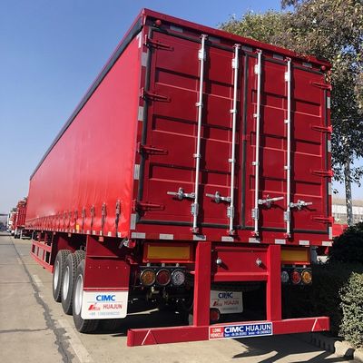 Suspensão Mecânica de Camião Semi-reboque lateral de cortina de 40 pés para carga e descarga
