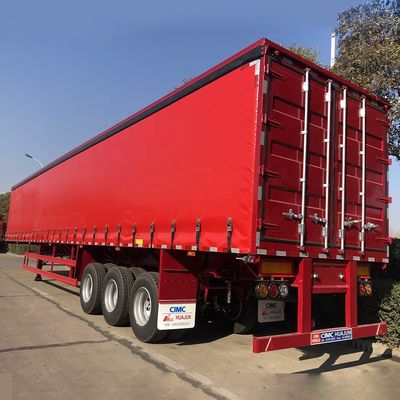 Suspensão Mecânica de Camião Semi-reboque lateral de cortina de 40 pés para carga e descarga