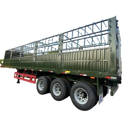 Transporte de mercadorias 3 eixos vedação estaca Semi-reboque com sistema de travagem WABCO
