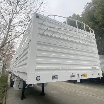 FUWA 13TON eixo CIMC HUAJUN 3 eixos 13000*2690*1500 semi-reboque de carga branco