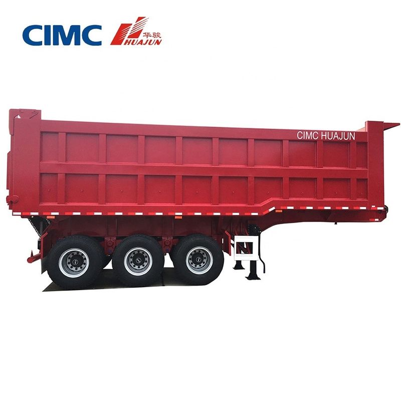 Reboque de caminhão com inclinação traseira de 80T Semi-reboque com King Pin de 3,5 &quot;HJGMCK20103 da CIMC