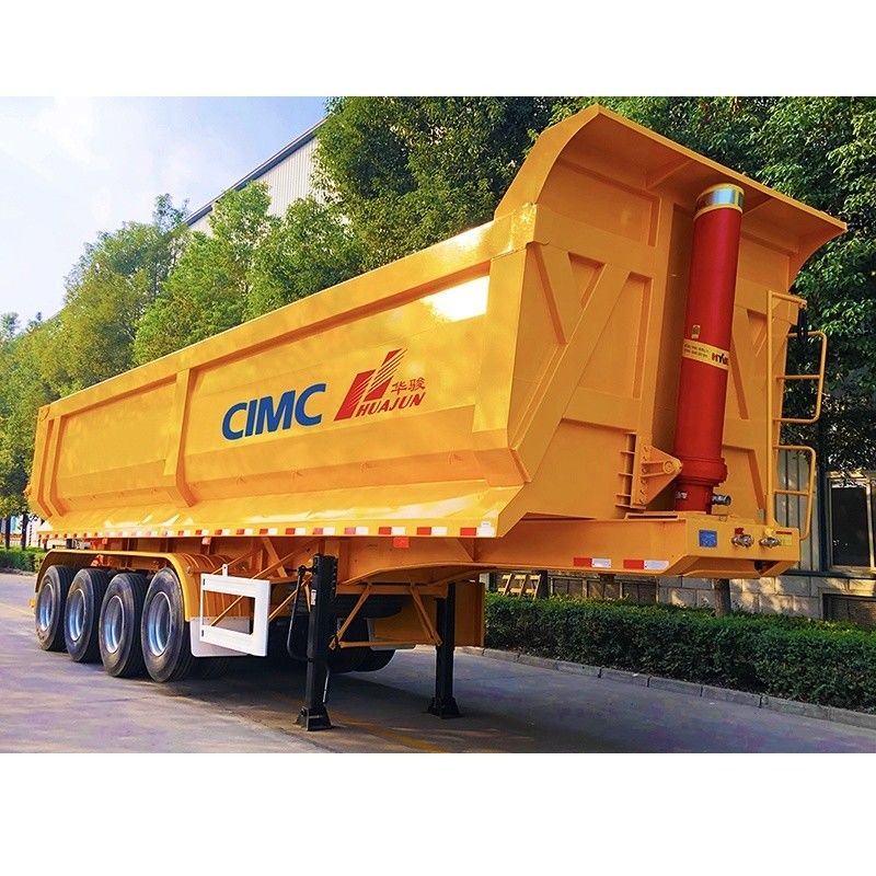 12R22.5 pneus de 4 eixos reboque hidráulico do tipo U 38CBM da CIMC HUAJUN