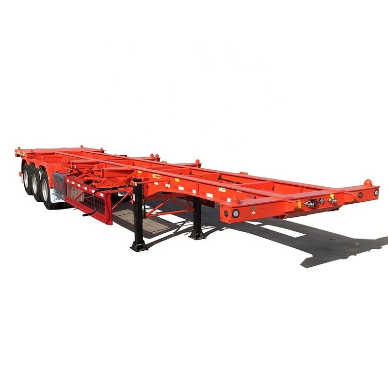 2/3 eixos 40 ft 20 ft Container Chassis Esqueleto Semi-remolque com 40T Max carga útil