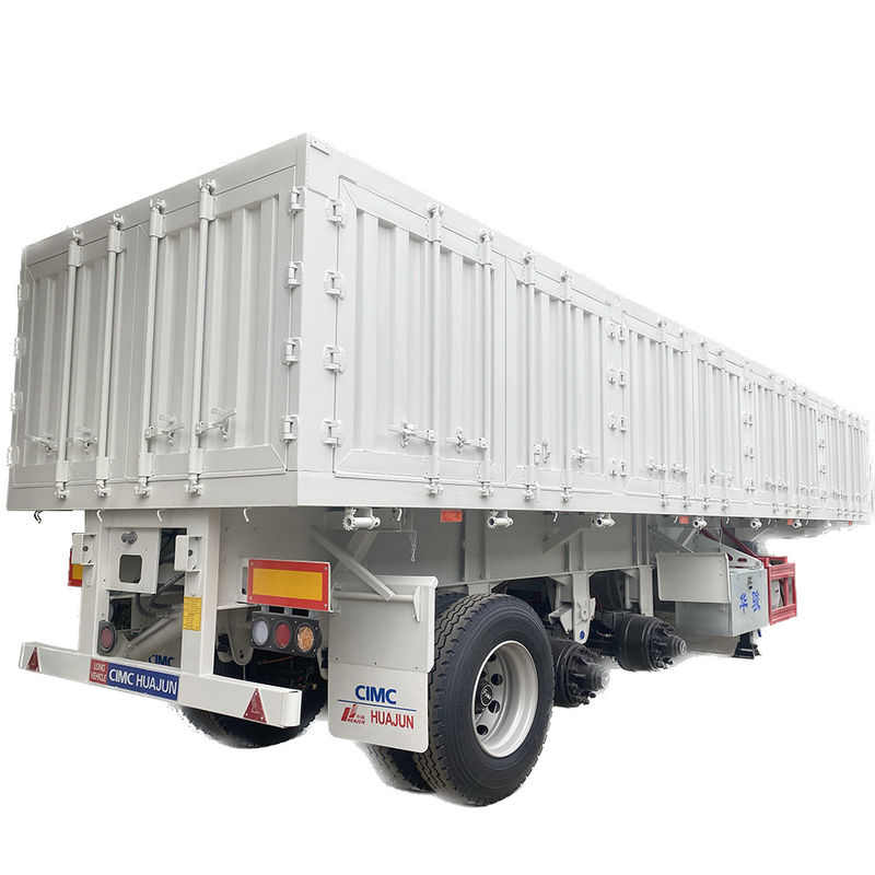 Semi-reboque com suspensão mecânica de 3 eixos com inclinação lateral para transporte suave e estável