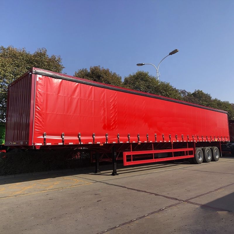 CIMC HUAJUN 3 eixos T700/Q345 Box Trailer de transporte de carga de aço 2021