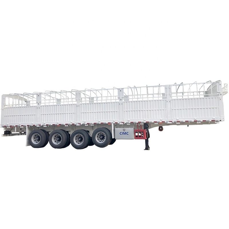 CIMC HUAJUN 60 Ton High Side Board Fence Semi Transport Trailer com Certificação CE