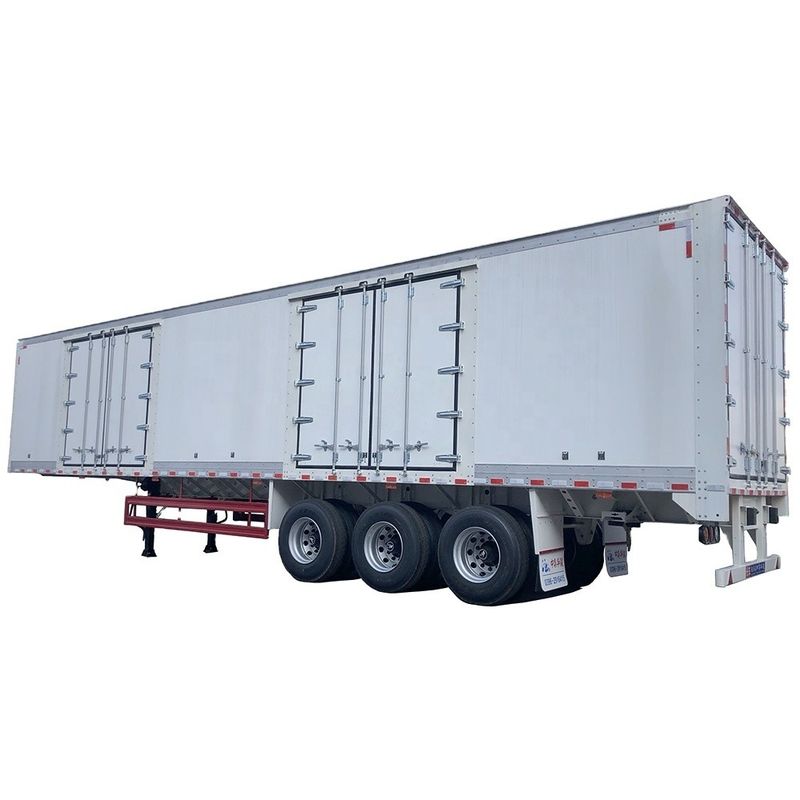 JOST Landing Gear Van Type Trailer Box Trailer 70CBM Semi Trailer para clientes B2B