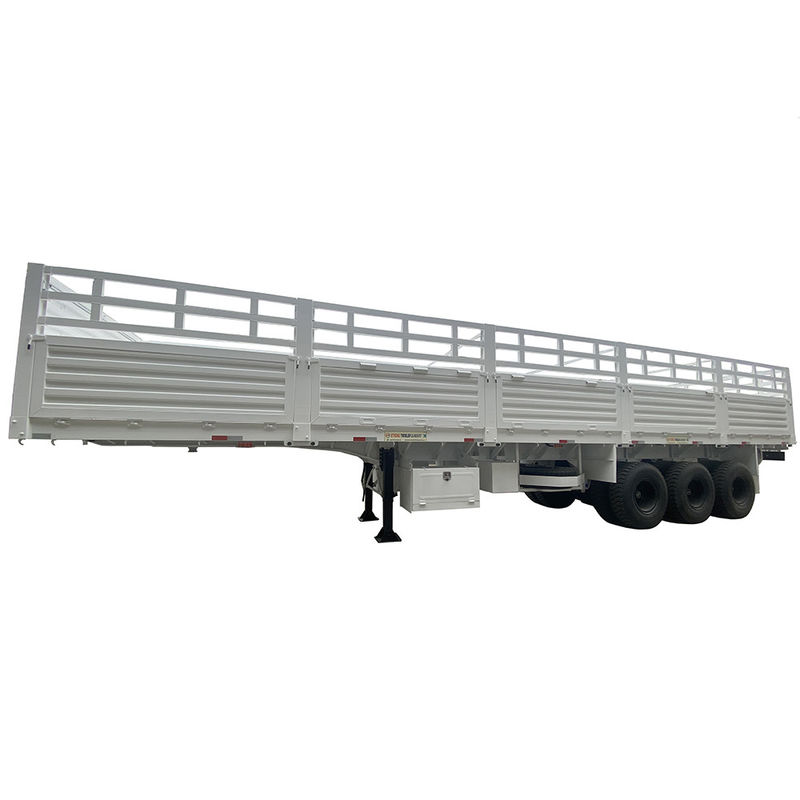 FUWA 13TON eixo CIMC HUAJUN 3 eixos 13000*2690*1500 semi-reboque de carga branco